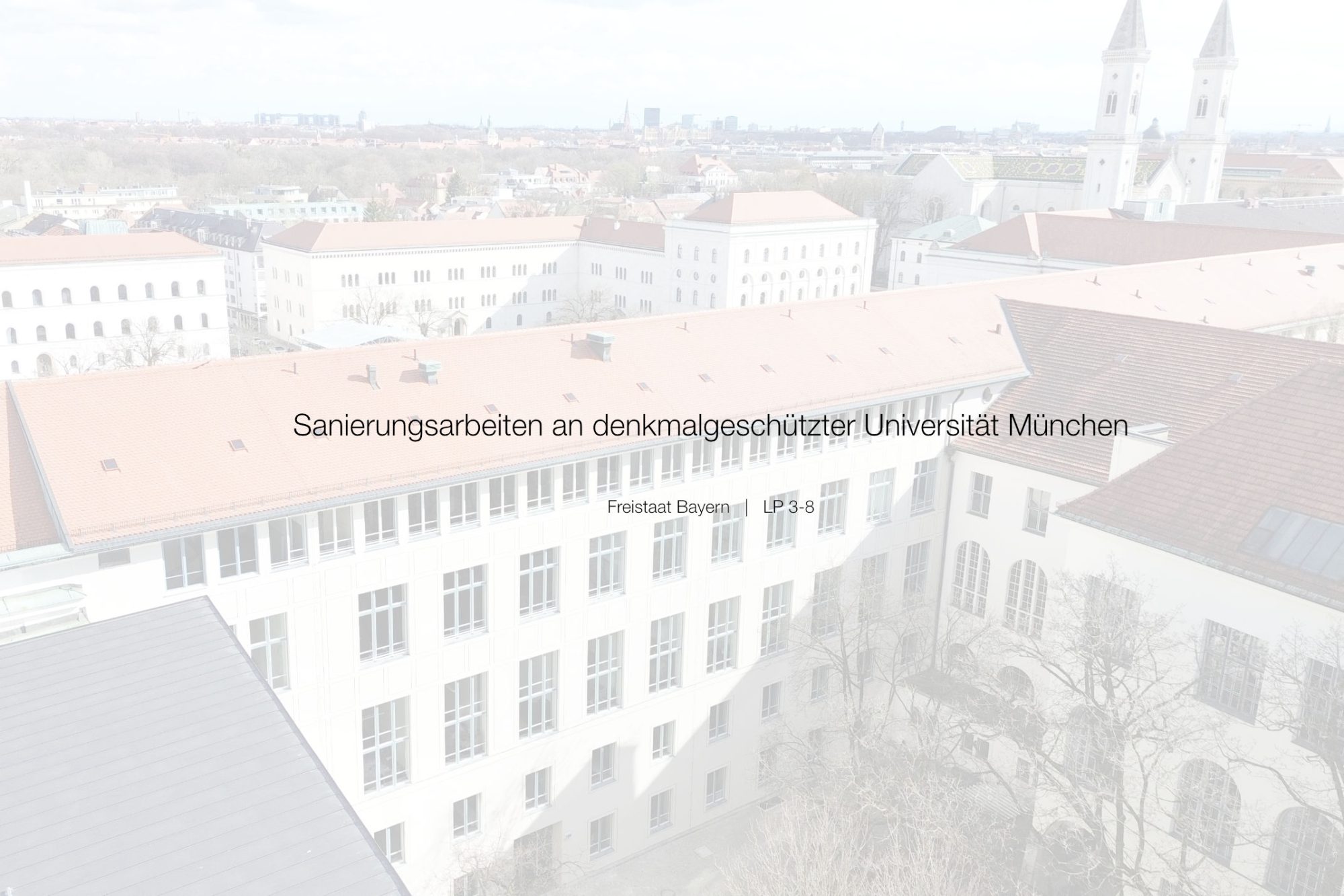 LMU Hauptgebäude von oben