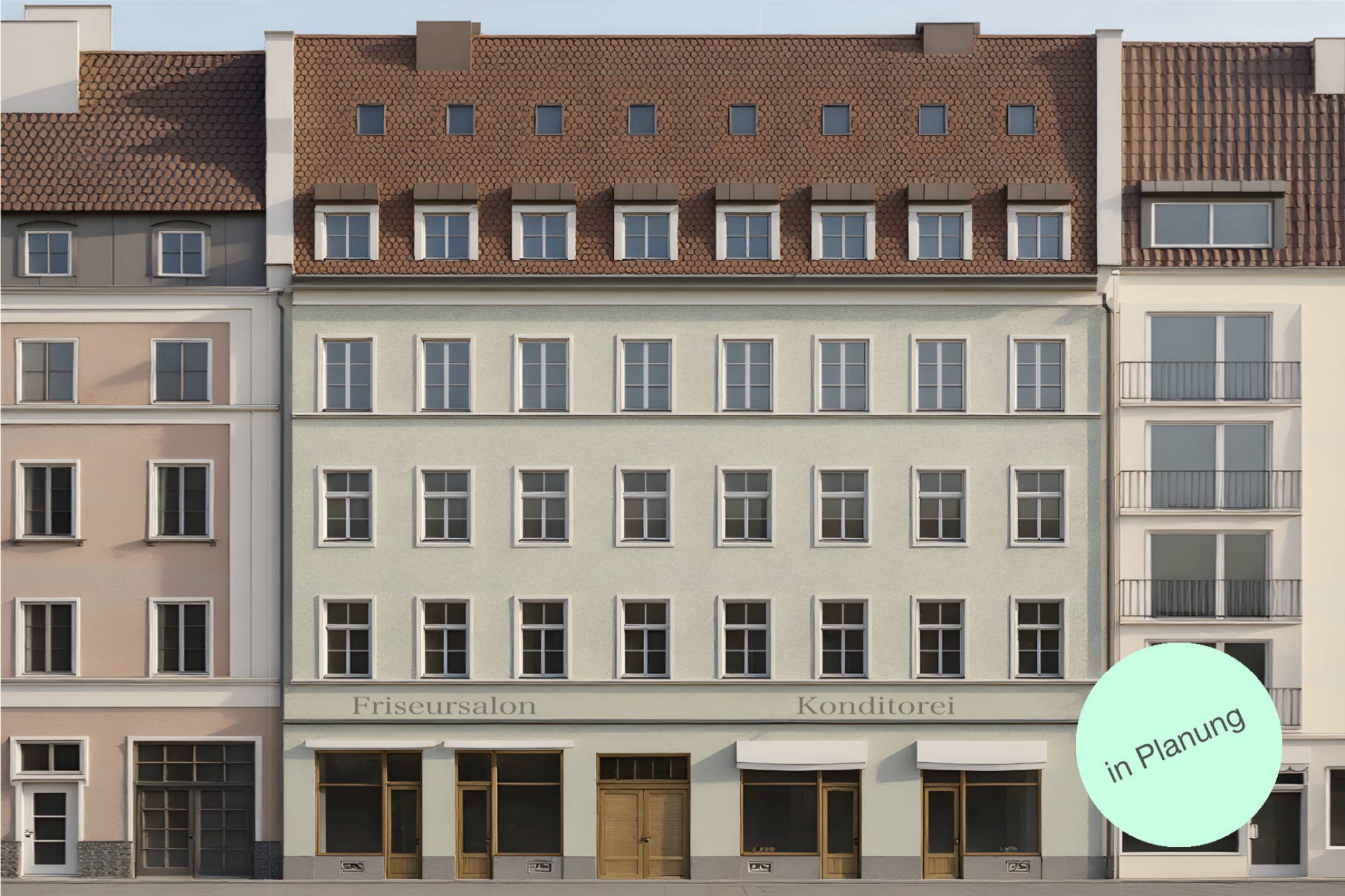 Ansicht von der Straße