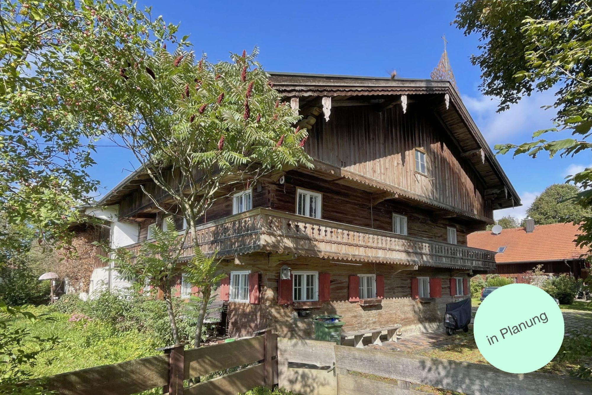 Ansicht des Blockhauses