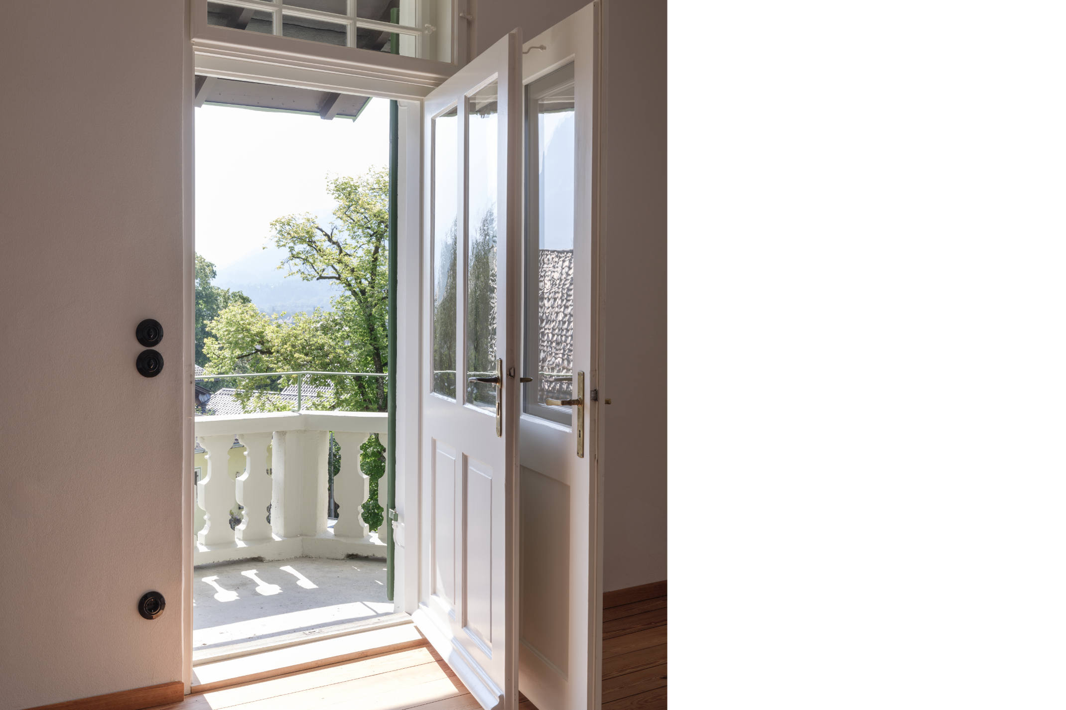 Blick auf den Balkon