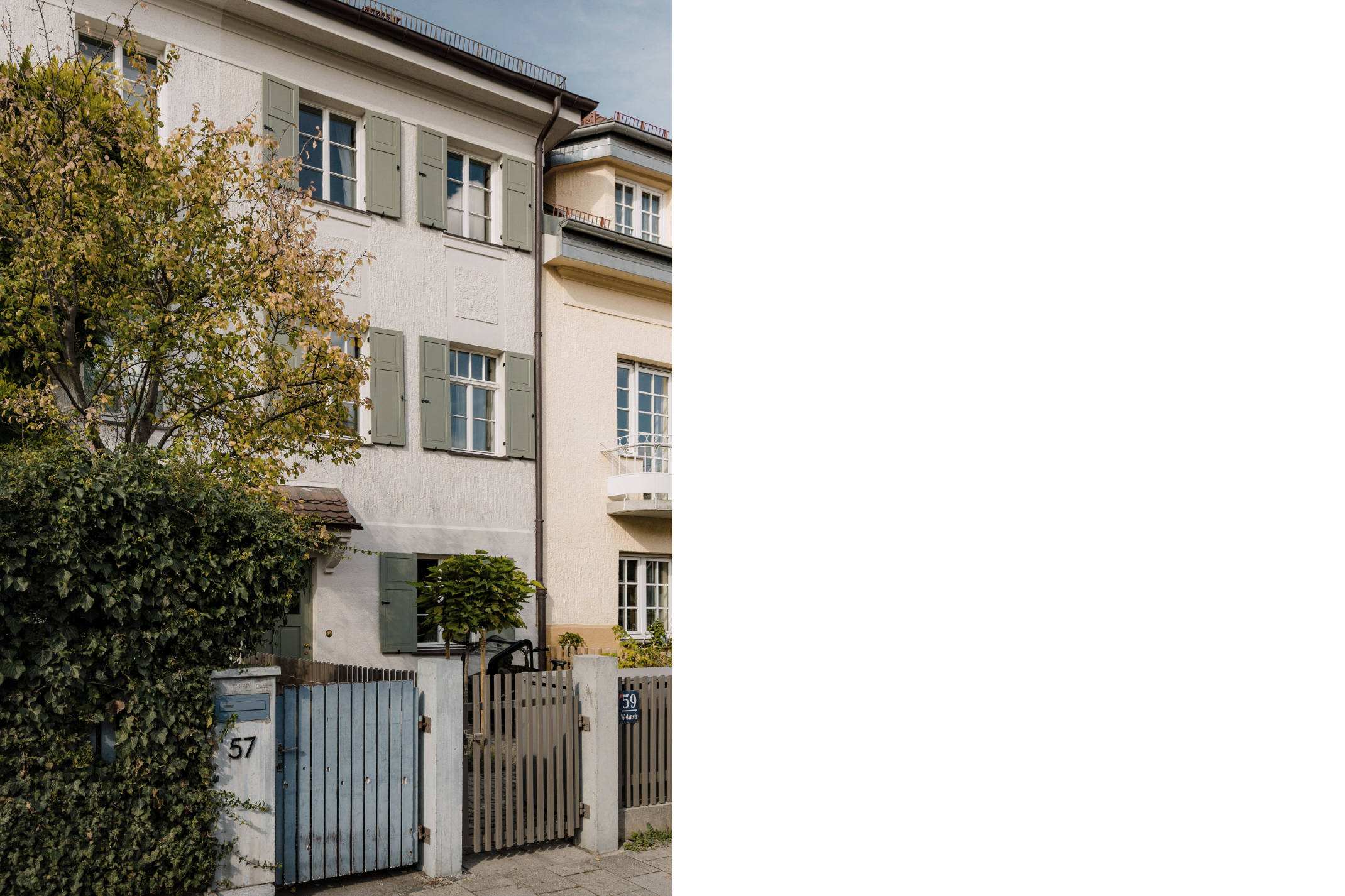 Fassade und Vorgarten